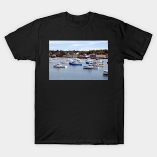 The Lobster fleet at Bass Harbor, Maine USA T-Shirt